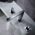 Chrome 3-Hole, Dual Handle Widespread Bathroom Faucet with Pop-Up Drain