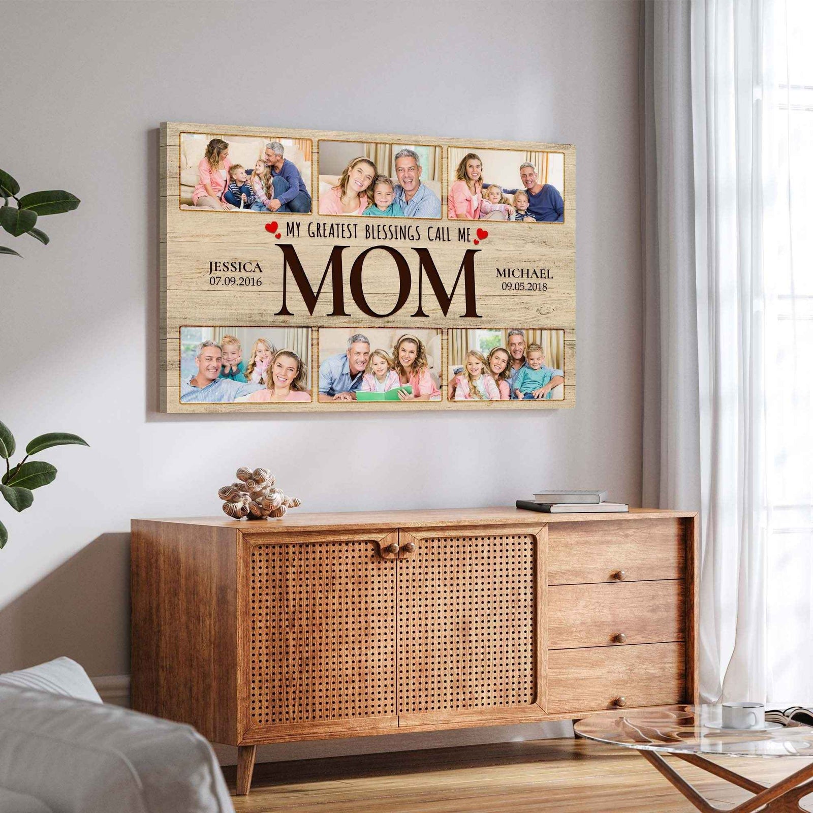 Mother's Day Sign My Greatest Blessings Call Me Mom II