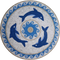Dolphins Medallion Mosaic Marble Art