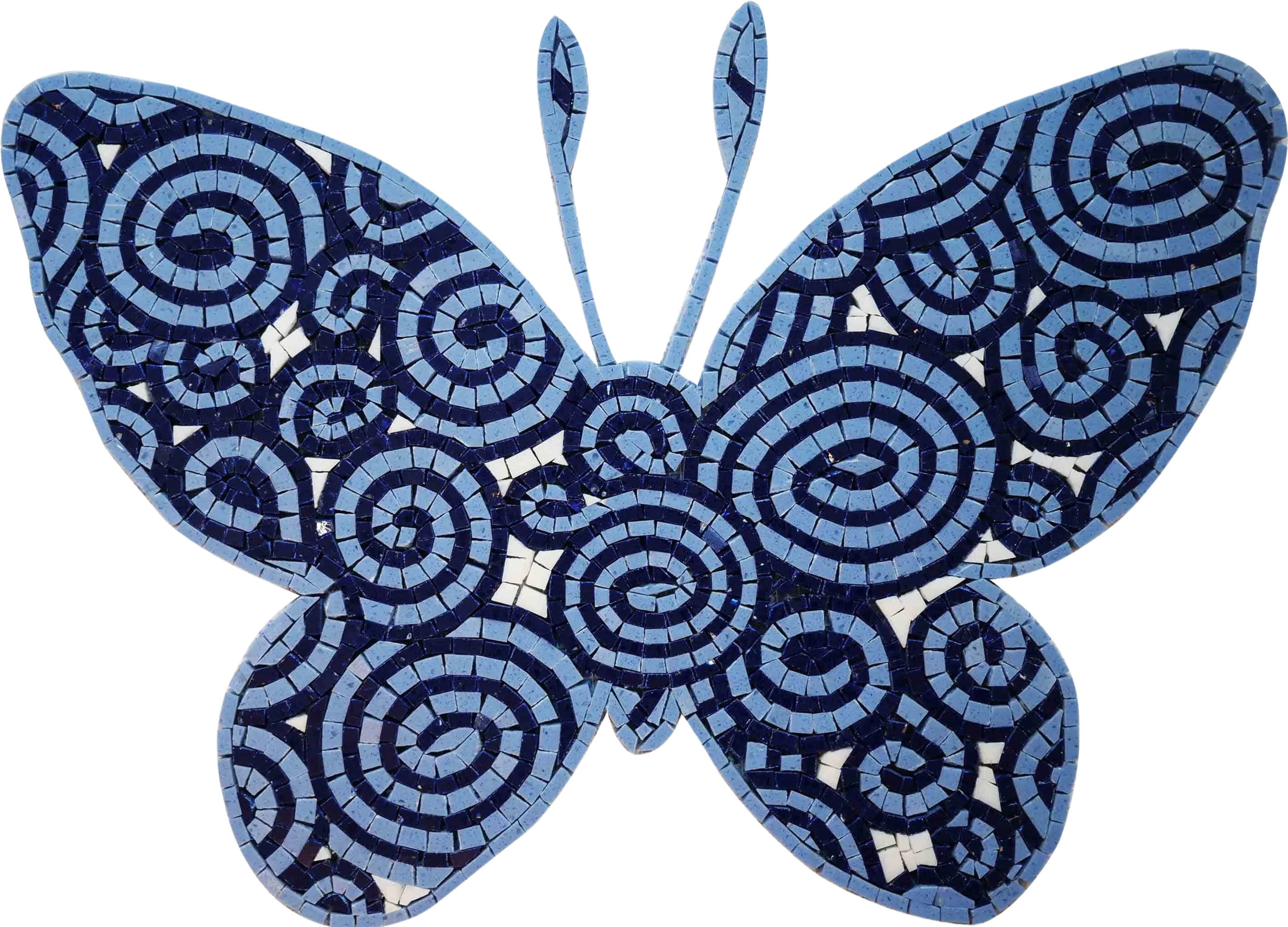 Mosaic Artwork - The Blue Butterfly