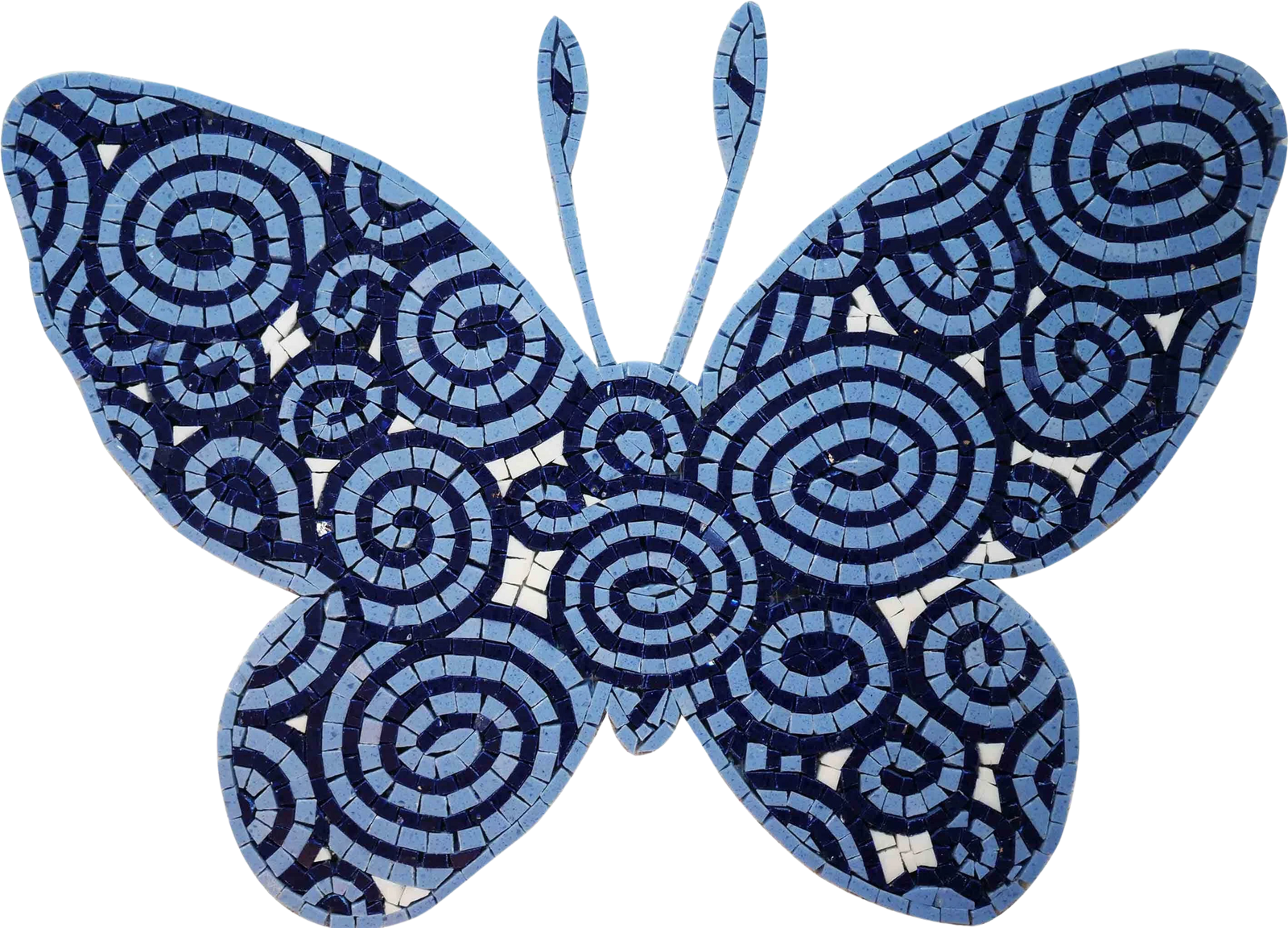 Mosaic Artwork - The Blue Butterfly