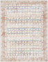 Rust Maligaya Distressed Washable Area Rug - Clearance
