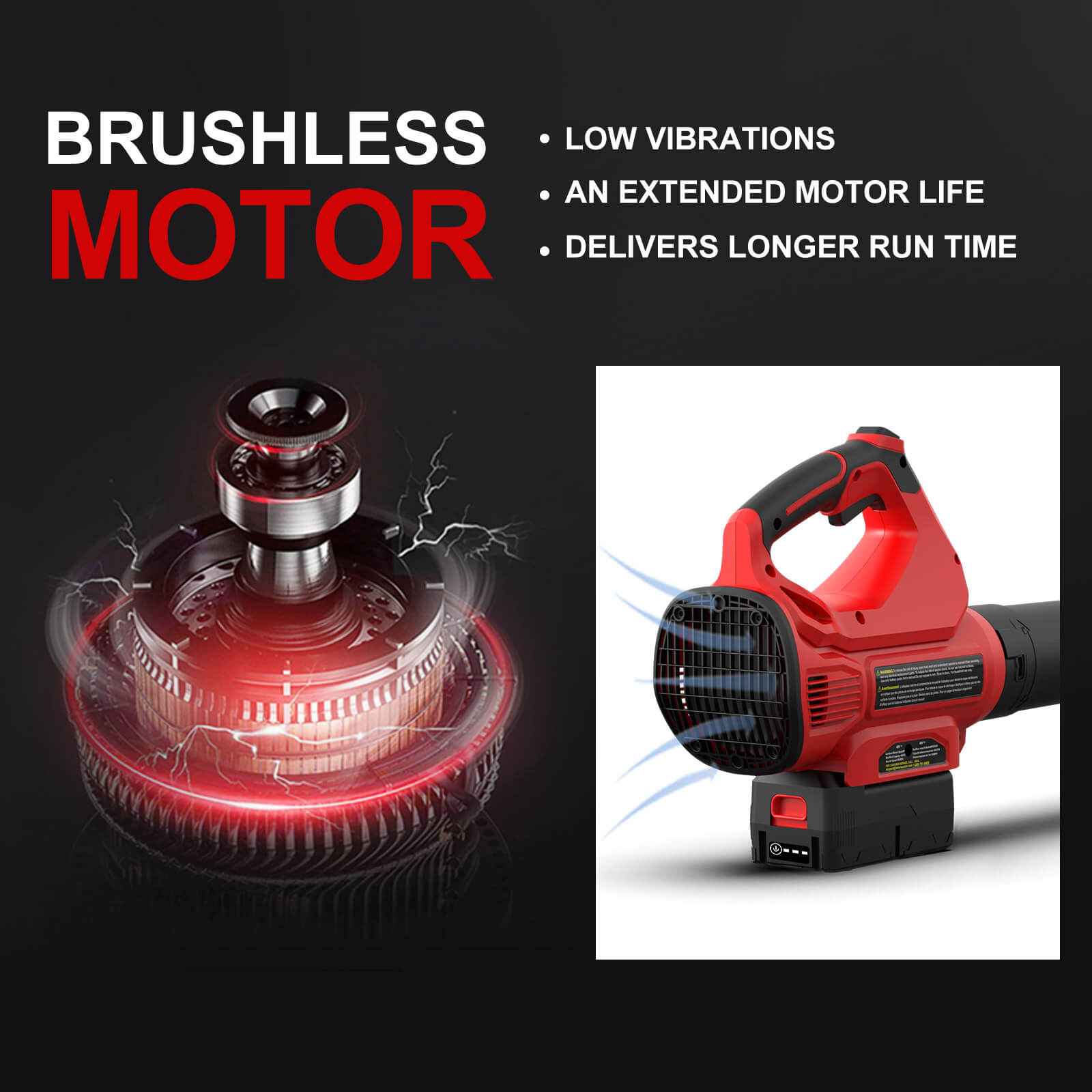 450CFM Cordless Leaf Blower w/ 40V 4.0Ah Battery and Charger MB2450A