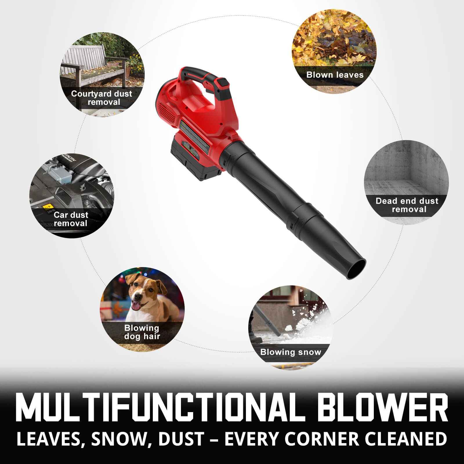 450CFM Cordless Leaf Blower w/ 40V 4.0Ah Battery and Charger MB2450A