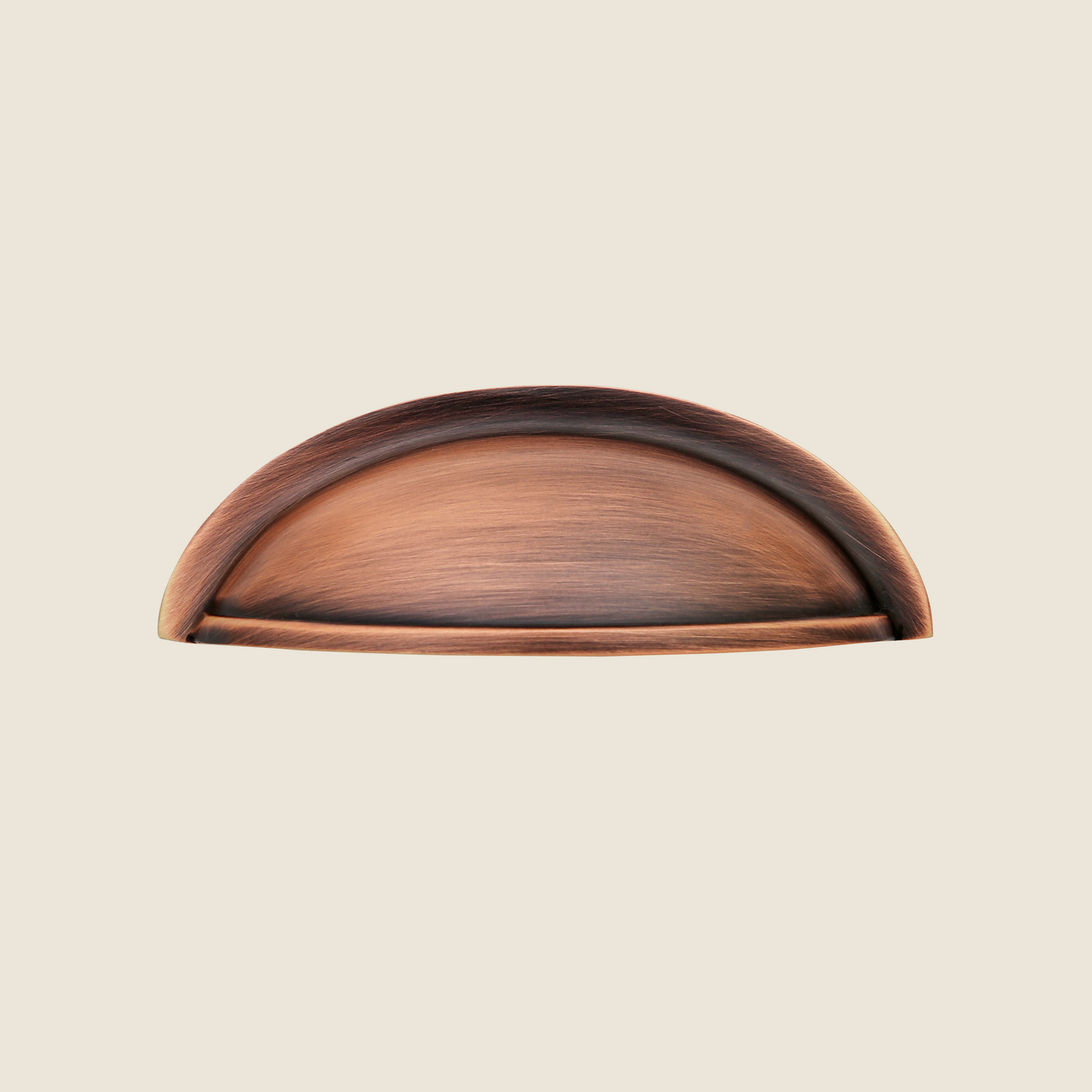 Lucy Cup Solid Brass Drawer Pull - 3 Inch Centers