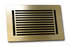 Cast Aluminum Linear Bar Vent Covers - Satin Brass