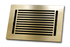 Cast Aluminum Linear Bar Vent Covers - Satin Brass
