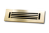 Cast Aluminum Linear Bar Vent Covers - Satin Brass