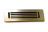 Cast Aluminum Linear Bar Vent Covers - Satin Brass