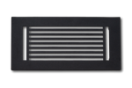 Cast Aluminum Linear Bar Vent Covers - Black