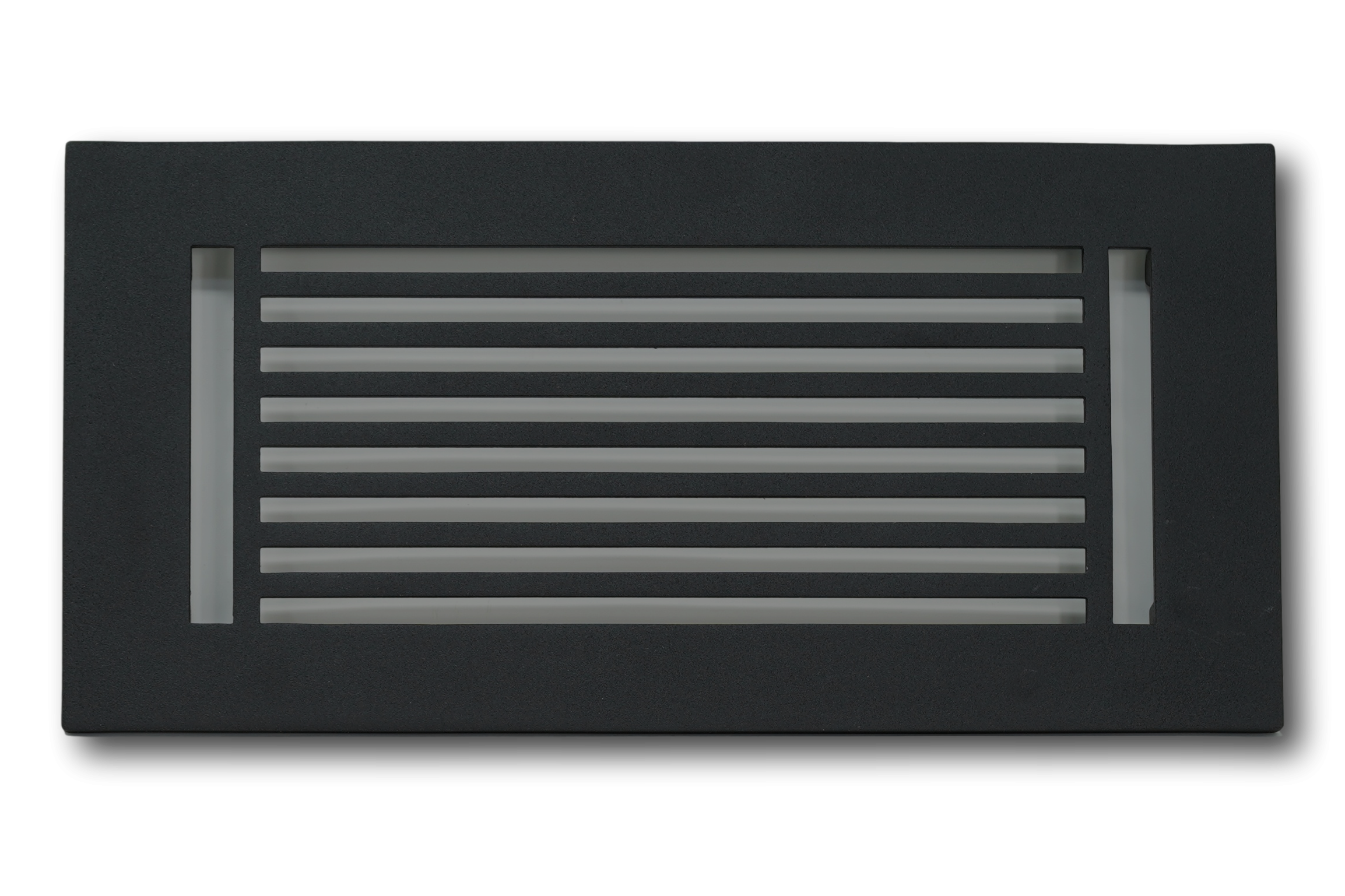 Cast Aluminum Linear Bar Vent Covers - Black