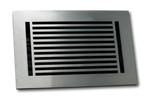 Cast Aluminum Linear Bar Vent Covers - Satin Nickel