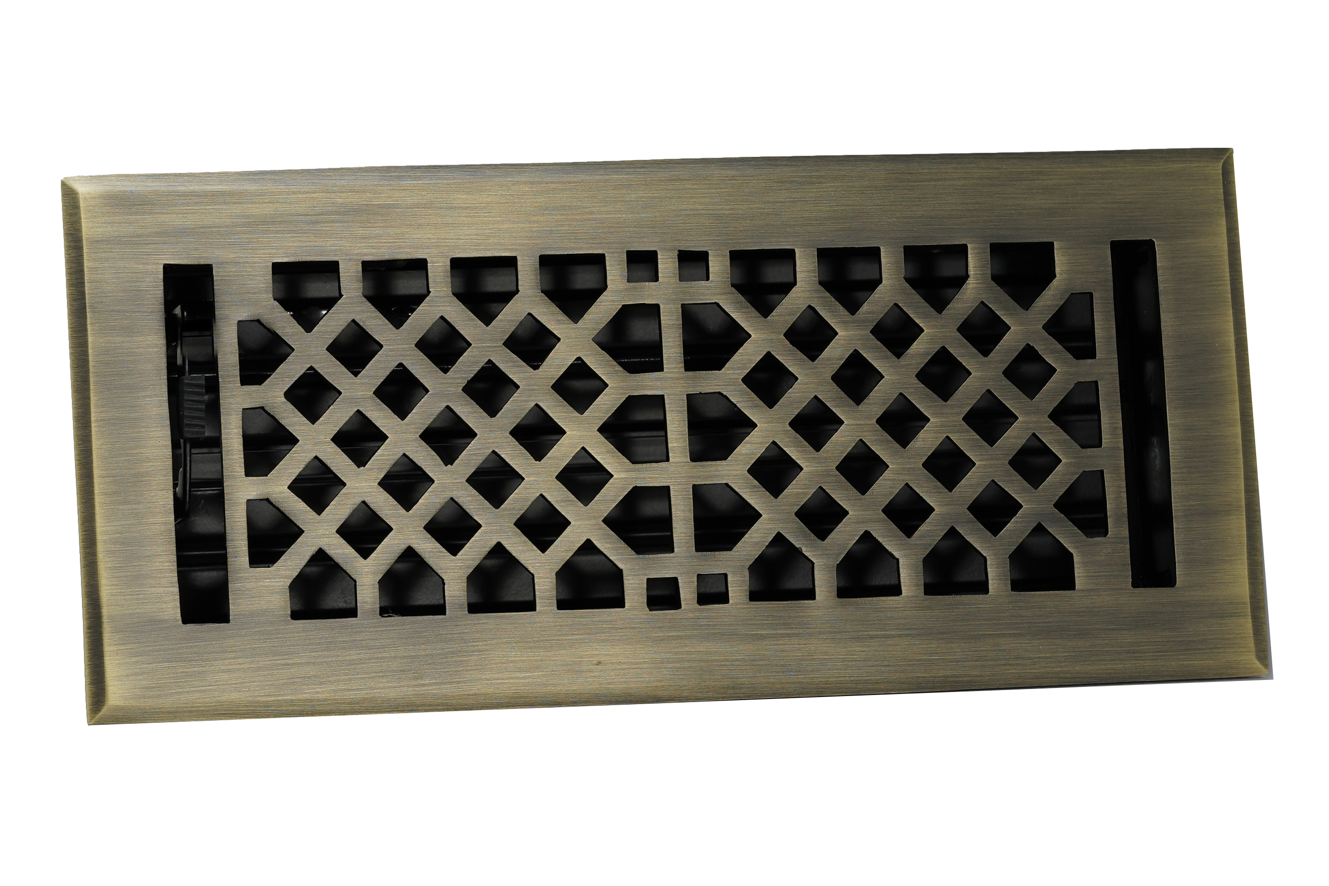 Cast Brass Vintage Industrial Vent Cover - Antique Brass