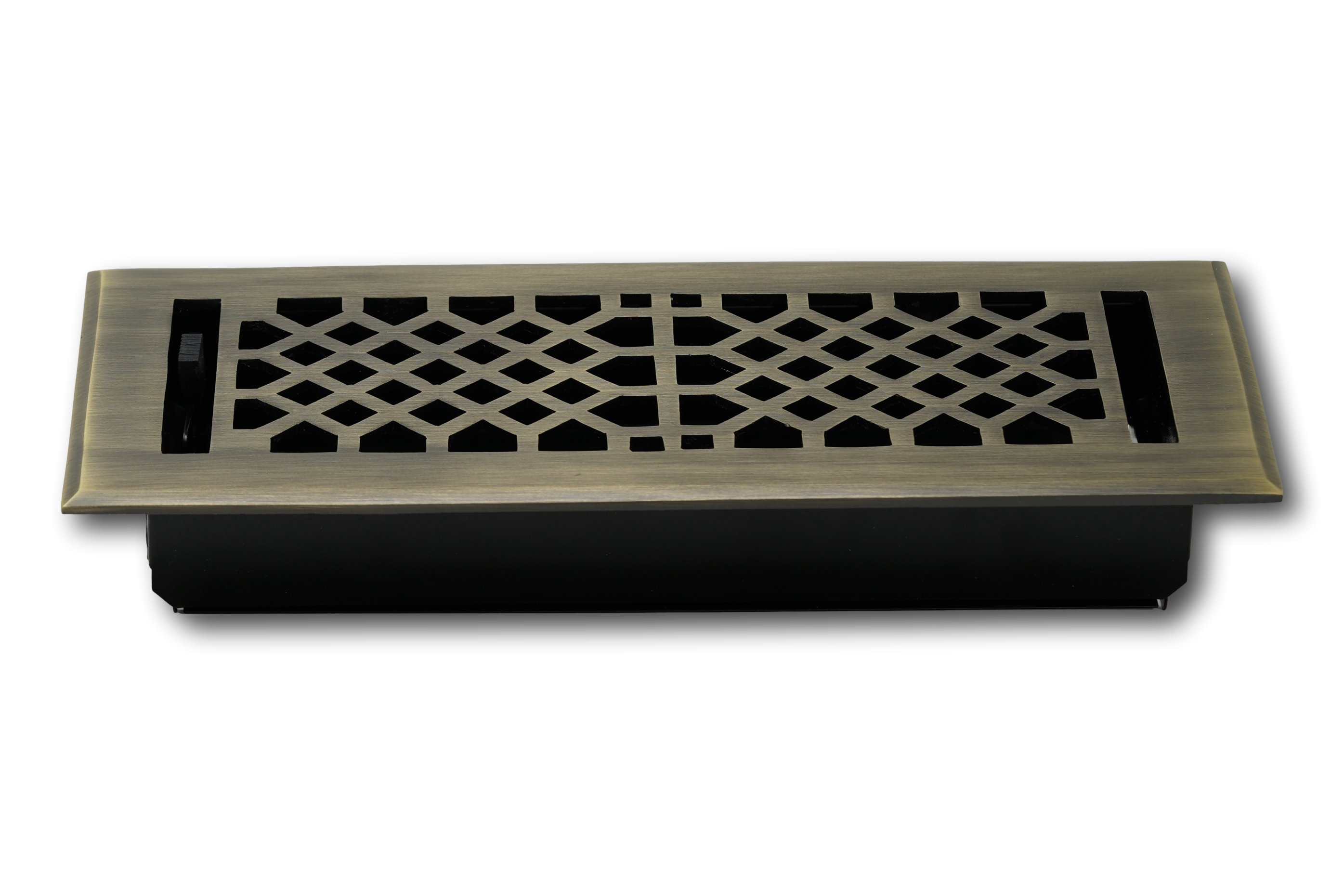 Cast Brass Vintage Industrial Vent Cover - Antique Brass