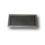 Cast Brass Contemporary Vent Covers - Brushed Nickel