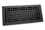 Cast Aluminum Arts & Crafts Vent Cover - Black