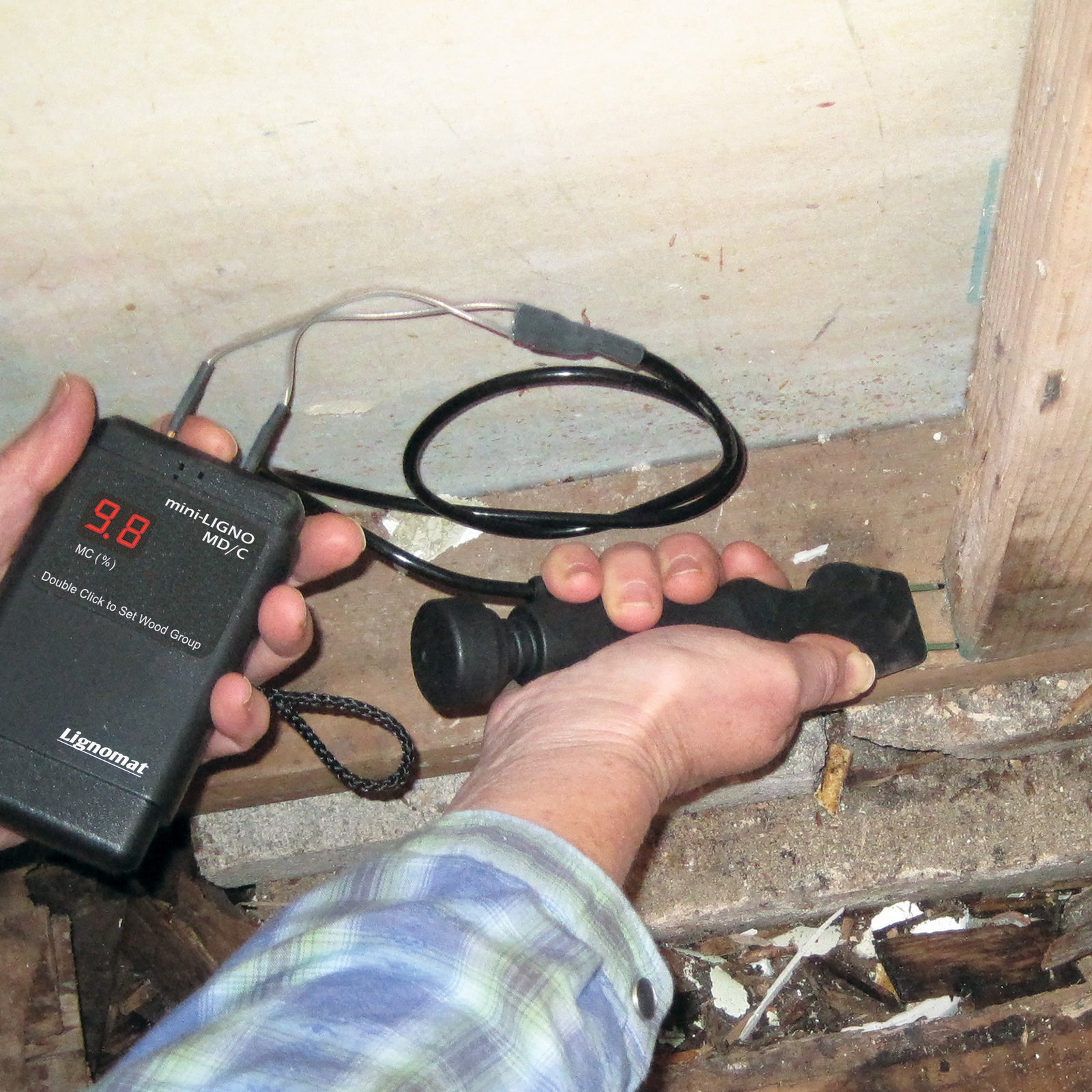 Lignomat MD-1 mini-Ligno MD/C Moisture Meter with Pins