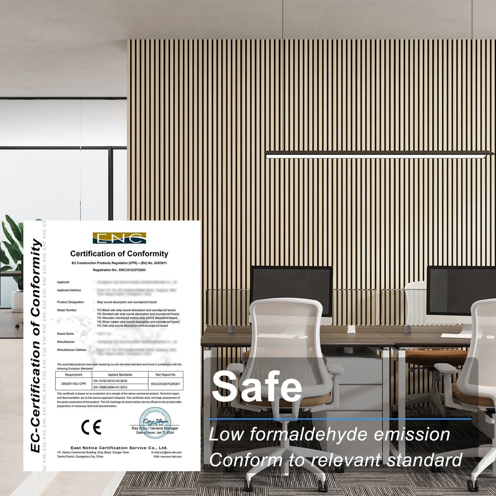 MDF Acoustic Slat Wood Wall Panels