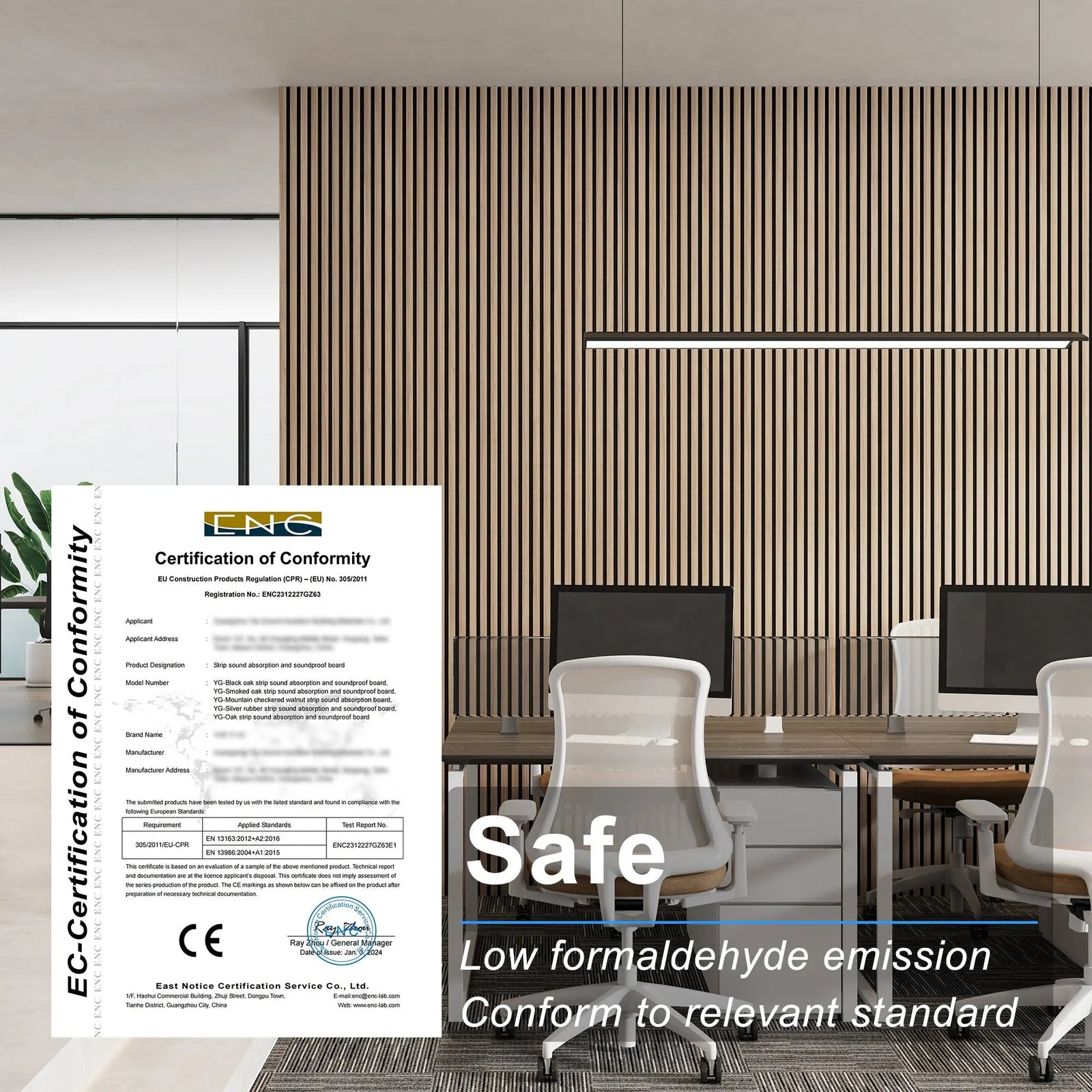 MDF Acoustic Slat Wood Wall Panels