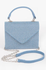 MEATPACKING Hot Fix Stone Denim Top Handle Bag: BYMANYC ® New York