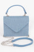 MEATPACKING Hot Fix Stone Denim Top Handle Bag: BYMANYC ® New York