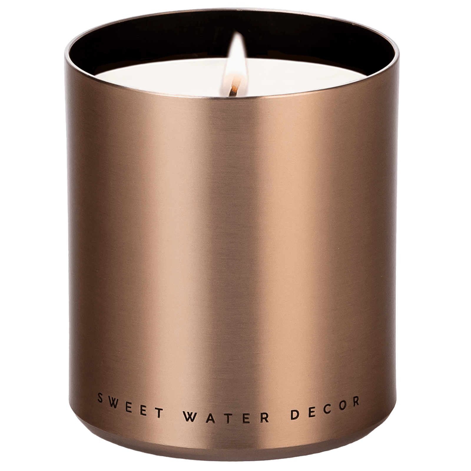 Hello Fall Soy Candle - Bronze Metal Aluminum Jar - 10 oz