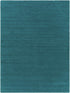Brockton Solid Wool Teal Area Rug