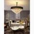 Alfonsine | Luxury Black Crystal Led Hanging Chandelier For Living Room