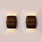 American vintage country wine barrel wall lamps for restaurant, kitchen aisle, bar