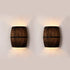 American vintage country wine barrel wall lamps for restaurant, kitchen aisle, bar