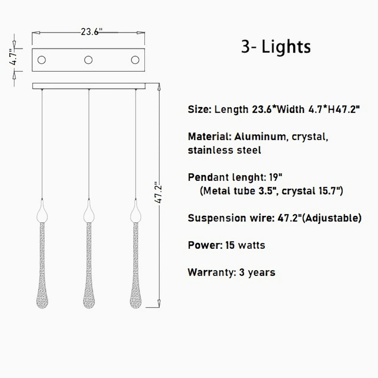 Castagniers | Staircase Gold Crystal Chandelier