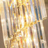 Crystal Cascade Chandelier 39.4" for Staircase, Hall, Living Room, Stairwell