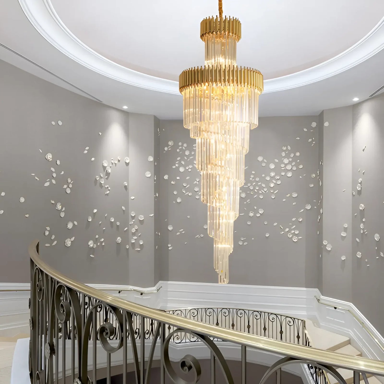 Crystal Cascade Chandelier 39.4