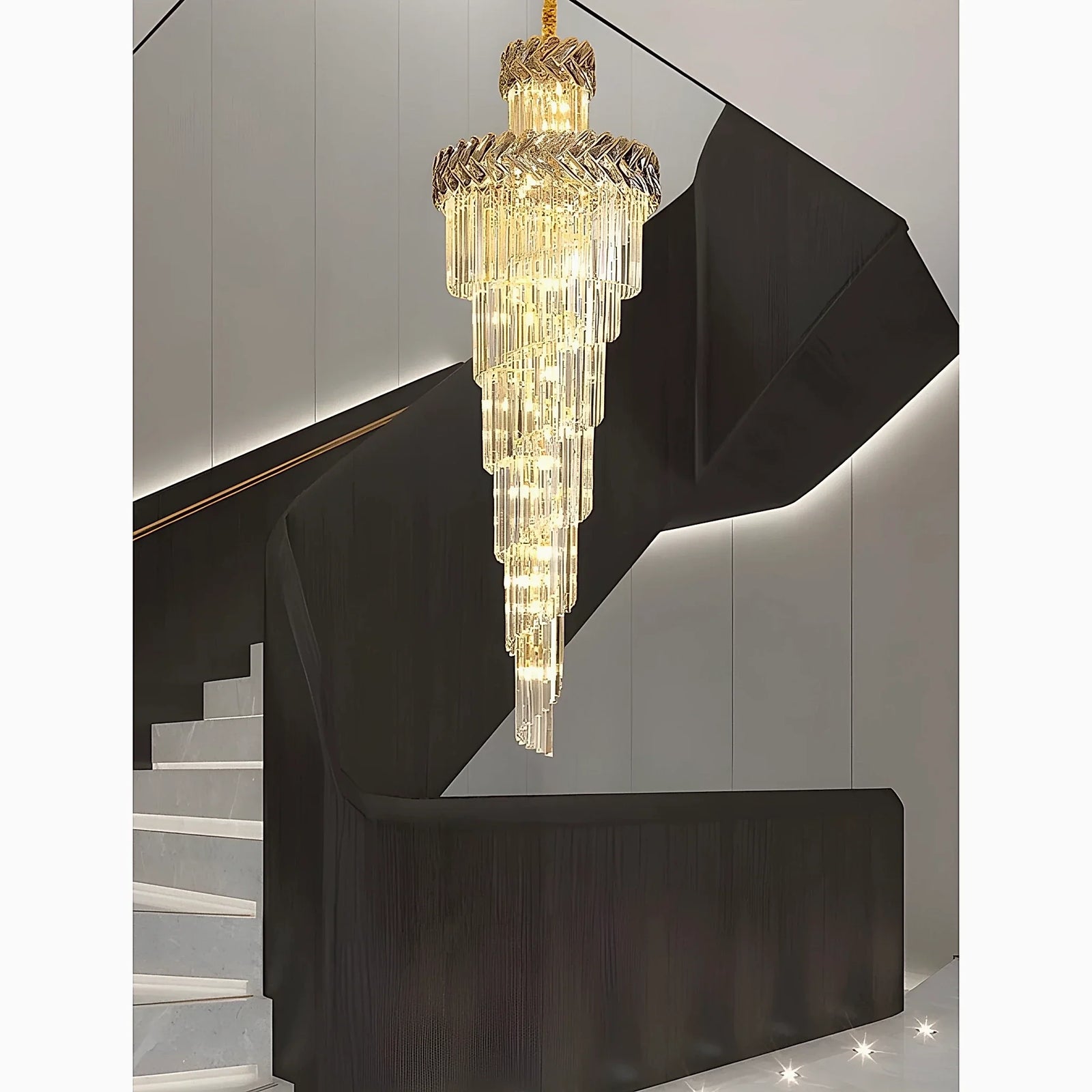 Crystal Cascade Chandelier 39.4