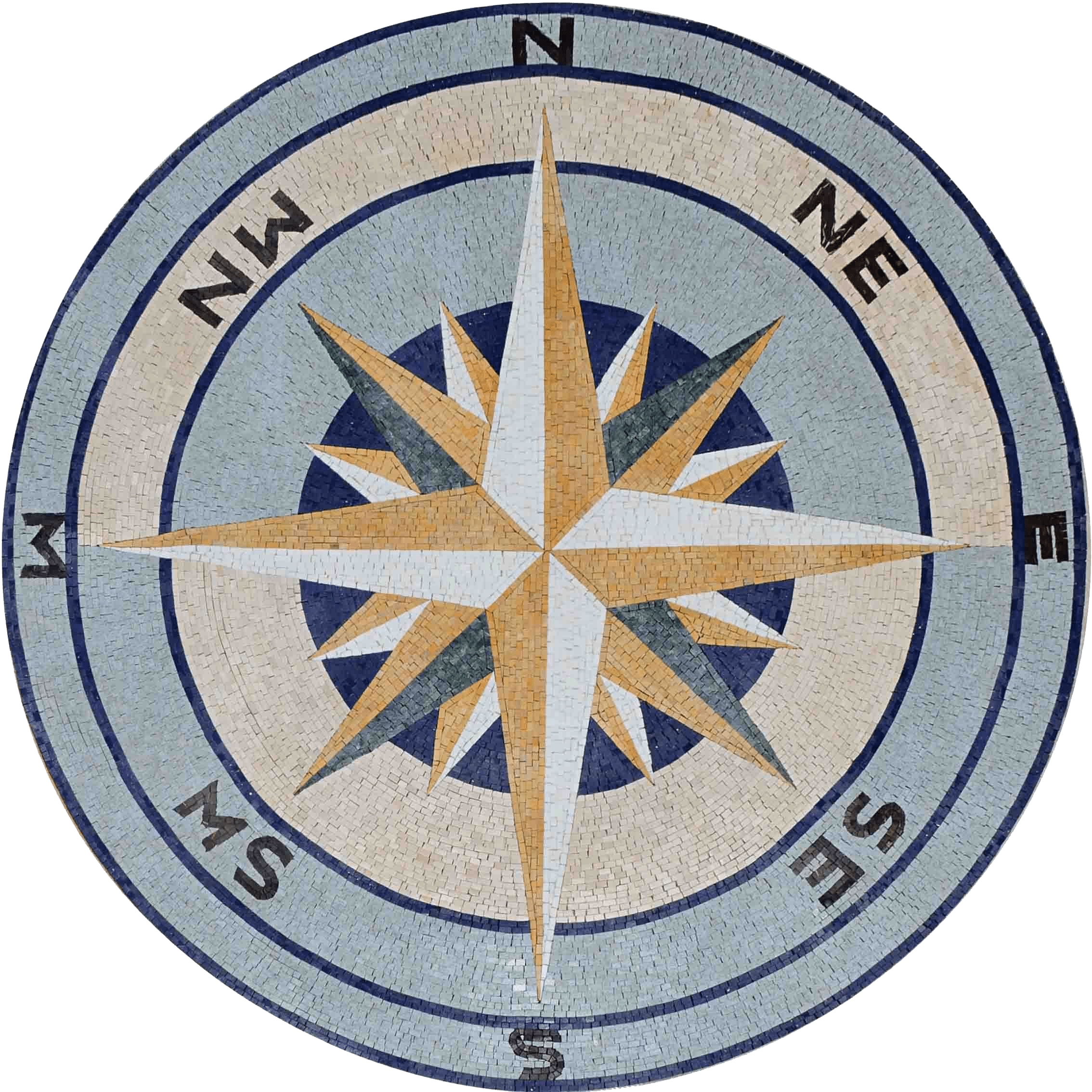 Orbit - Mosaic Medallion Compass