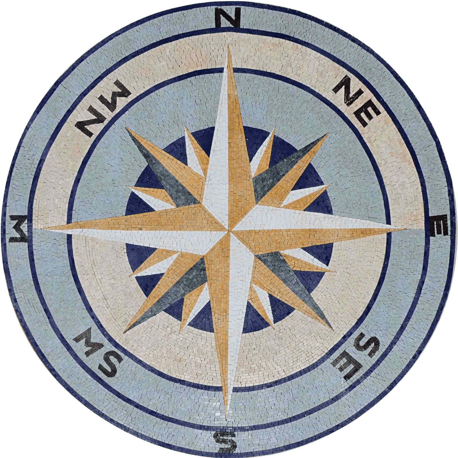 Orbit - Mosaic Medallion Compass