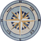 Orbit - Mosaic Medallion Compass