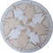 Neutral Stone Art Mosaic Medallion