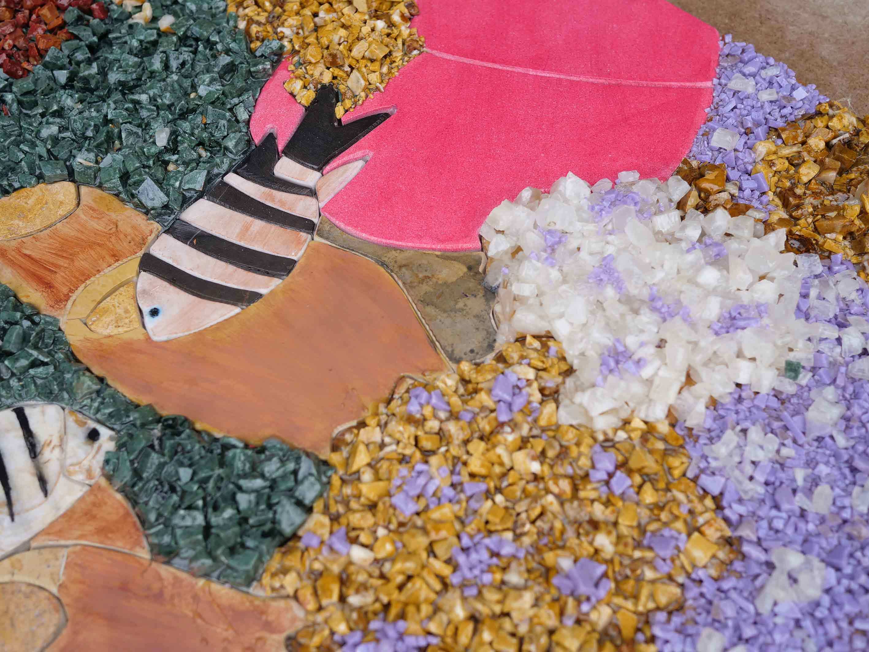 Stone Mosaic Art - Turtle Reef