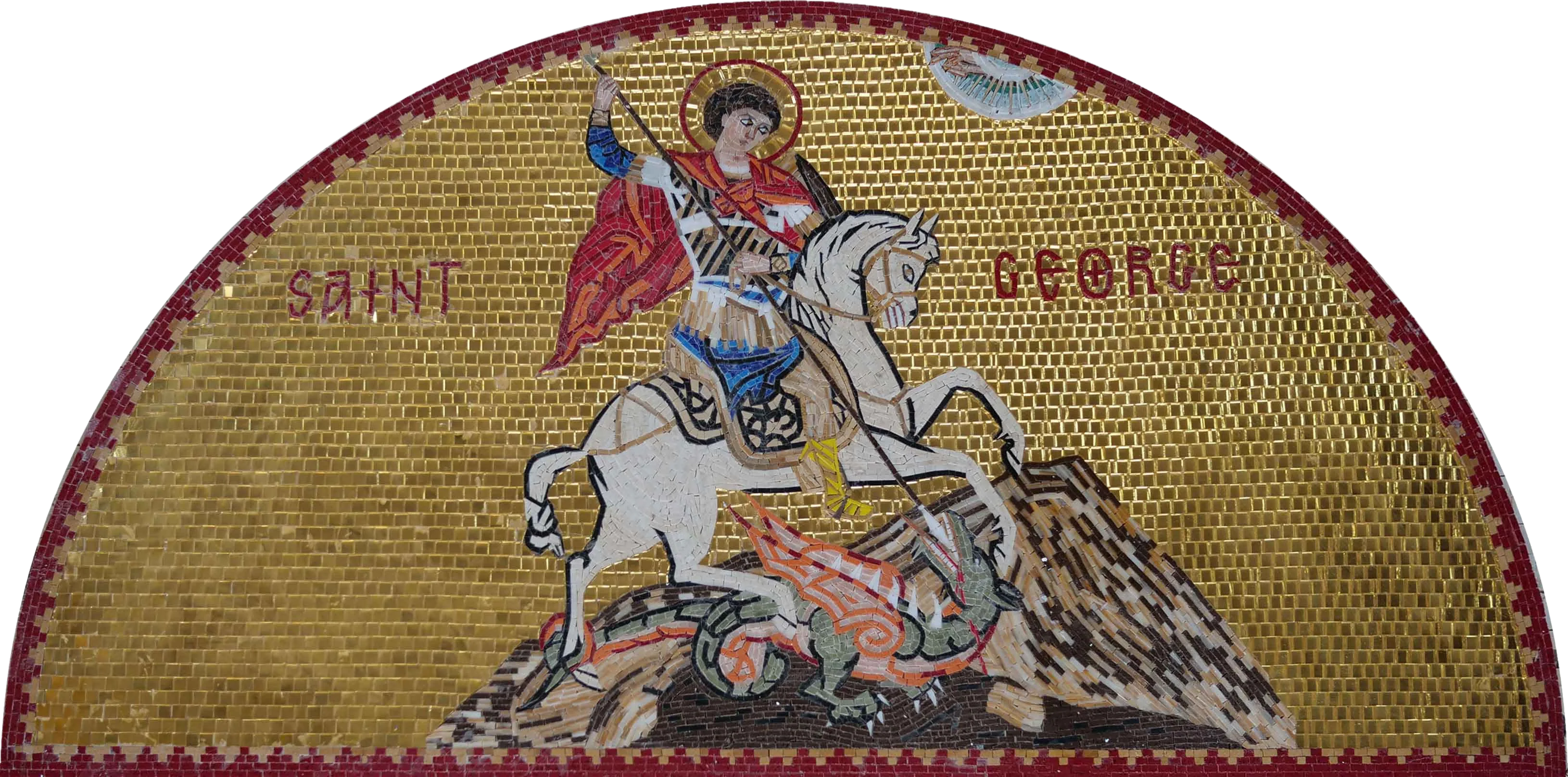 Mosaic Religious Art - Saint George