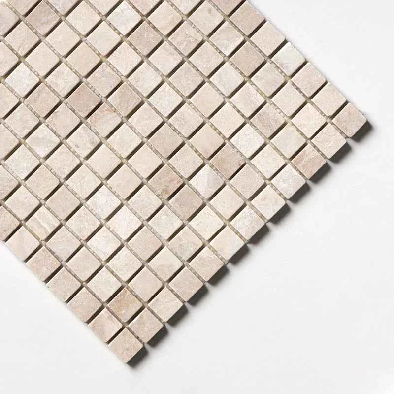 Royal Tumbled 12"x12" Marble 1"x1" Mosaic Tile