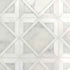 Snow White Lonte 13 9/16"x13 9/16" Multi Finish Kent Marble Mosaic Tile