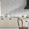 Citylight Honed 12 1/8"x13 3/8" Herringbone 5/8x2 Marble Mosaic