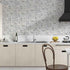 Citylight Honed 12 1/8"x13 3/8" Herringbone 5/8x2 Marble Mosaic
