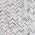 Citylight Honed 12 1/8"x13 3/8" Herringbone 5/8x2 Marble Mosaic