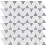 Storm Clear Ice Allure 12 3/8"x12 3/8" Polished Monte Marble Mosaic
