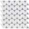 Storm Clear Ice Allure 12 3/8"x12 3/8" Polished Monte Marble Mosaic