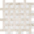 Diana Royal Snow White 12 5/8"x12 5/8" Multi Finish Basket Weave 1x3 Marble Mosaic Tile