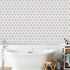 Silver Clouds Snow White 14 3/16"x14 15/16" Multi Finish Stars Marble Mosaic Tile