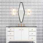 Snow White Foster 11"x14 15/16" Multi Finish Rhomboid Blend Marble Mosaic Tile